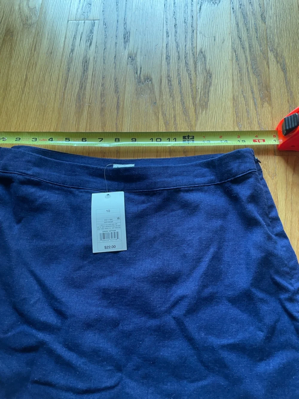 NWT Target A New Day Linen/nylon Blend High rise navy skort - Picture 12 of 13